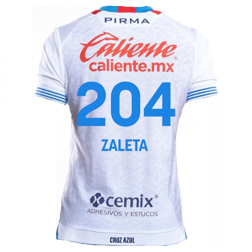 Kinderen Mauro Zaleta #204 Wit Blauw Uitshirt Uittenue 2024/25 T-Shirt