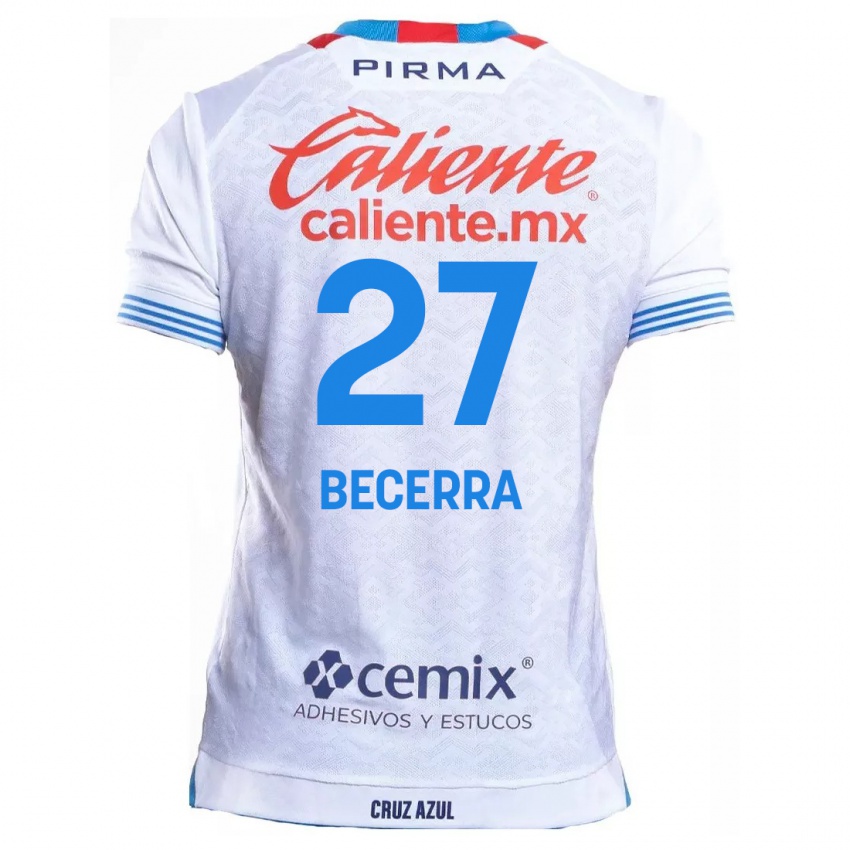 Kinderen Ana Becerra #27 Wit Blauw Uitshirt Uittenue 2024/25 T-Shirt