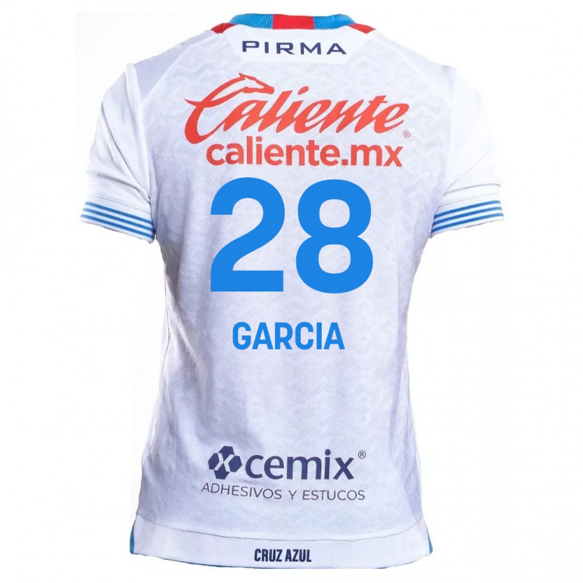 Kinderen Ana Garcia #28 Wit Blauw Uitshirt Uittenue 2024/25 T-Shirt