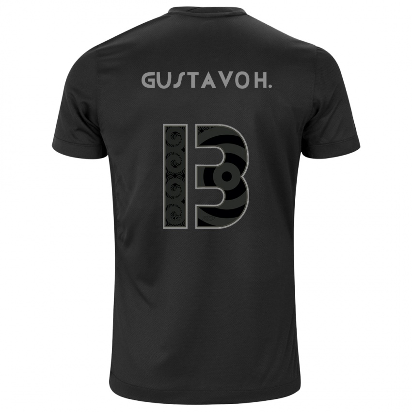 Kinderen Gustavo Henrique #13 Zwart Uitshirt Uittenue 2024/25 T-Shirt