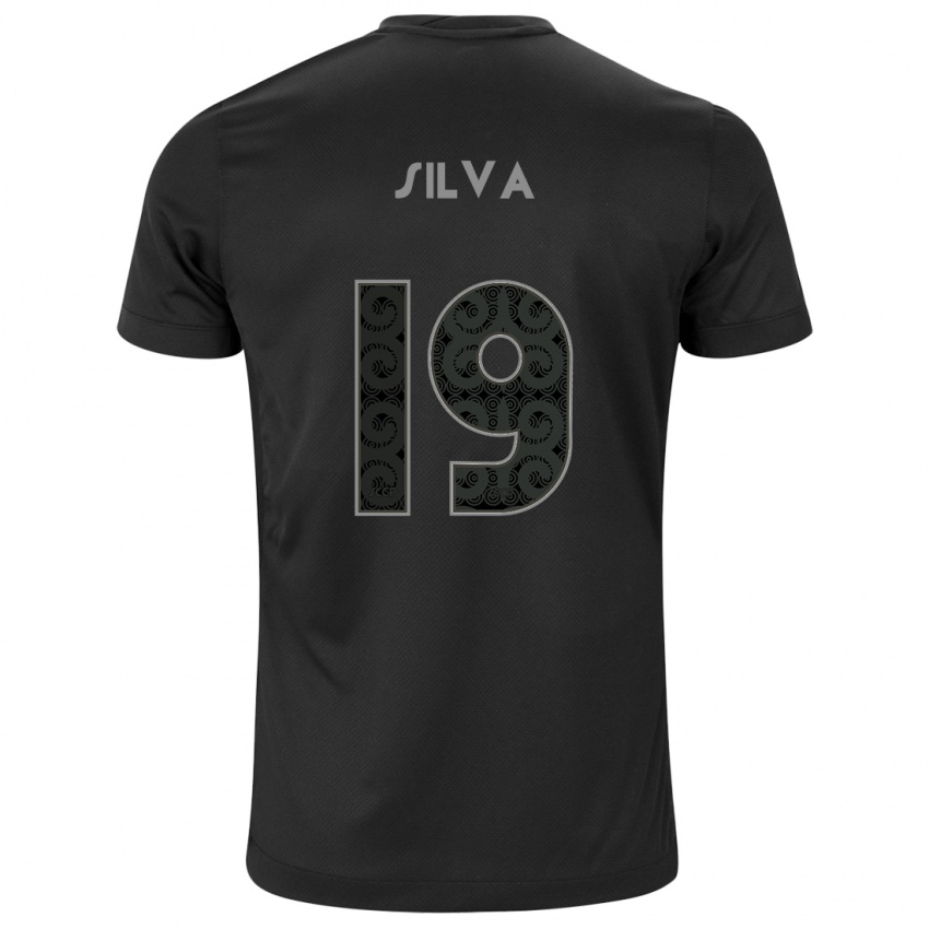 Kinderen Gustavo Silva #19 Zwart Uitshirt Uittenue 2024/25 T-Shirt