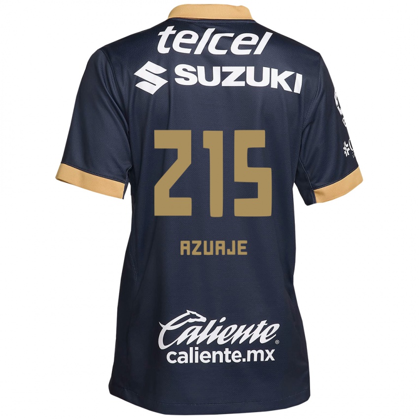 Kinderen Ángel Azuaje #215 Obsidiaan Goud Wit Uitshirt Uittenue 2024/25 T-Shirt