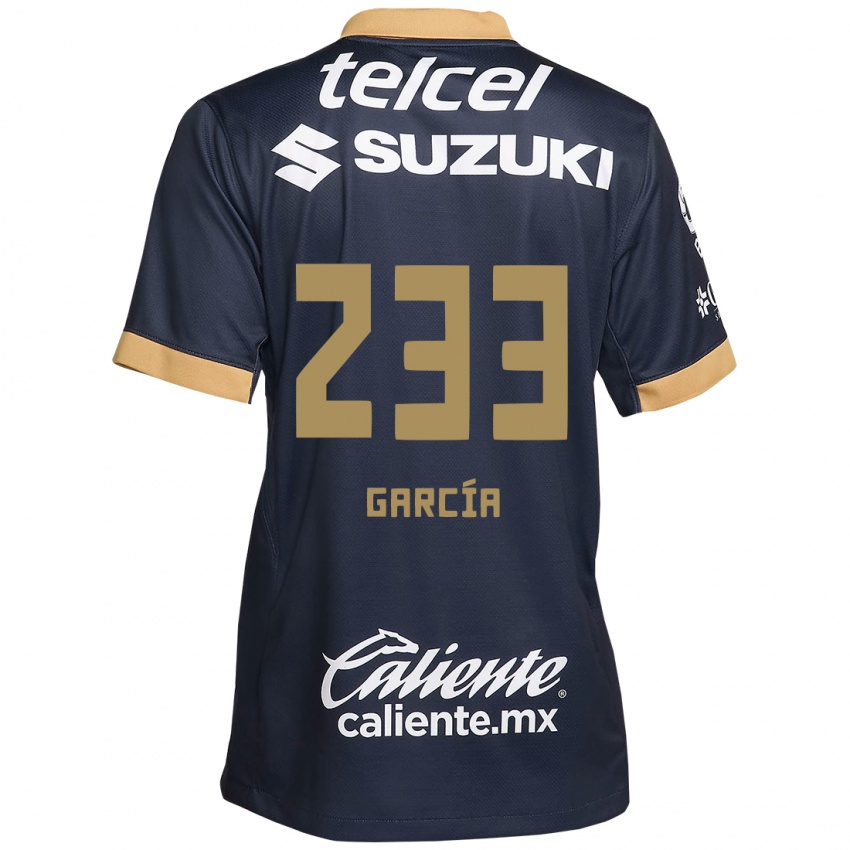 Kinderen Carlos García #233 Obsidiaan Goud Wit Uitshirt Uittenue 2024/25 T-Shirt