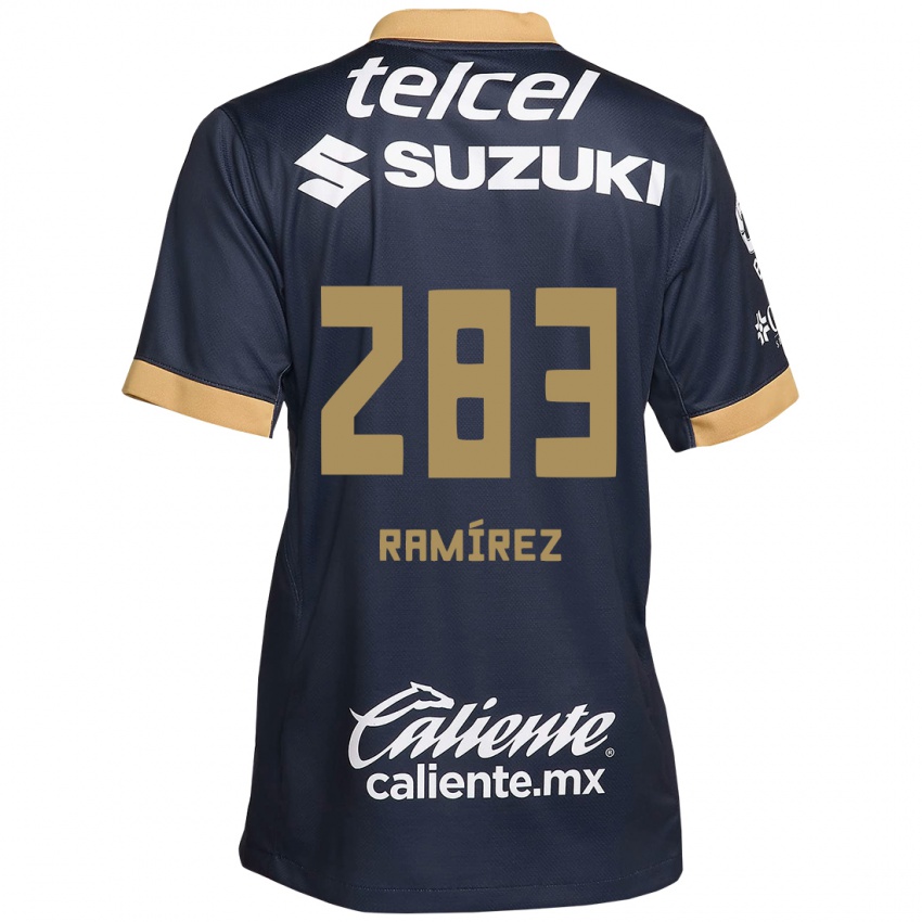 Kinderen Dennis Ramírez #283 Obsidiaan Goud Wit Uitshirt Uittenue 2024/25 T-Shirt