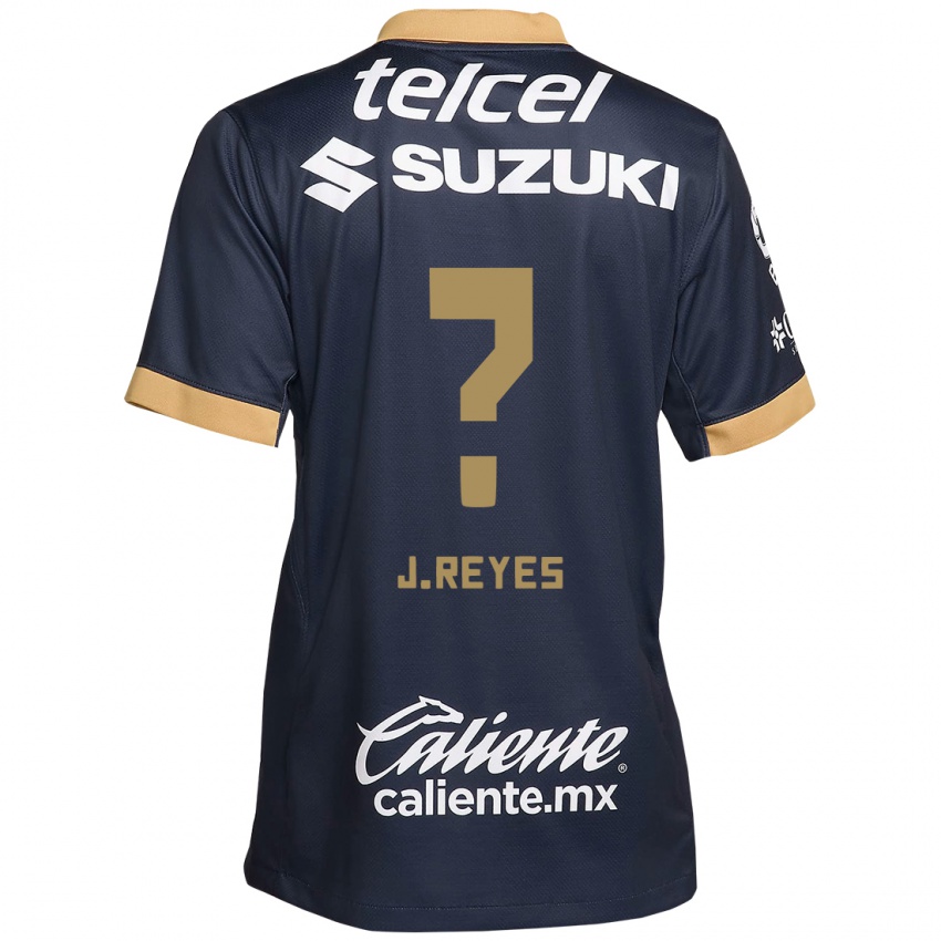 Kinderen Joaquín Reyes #0 Obsidiaan Goud Wit Uitshirt Uittenue 2024/25 T-Shirt