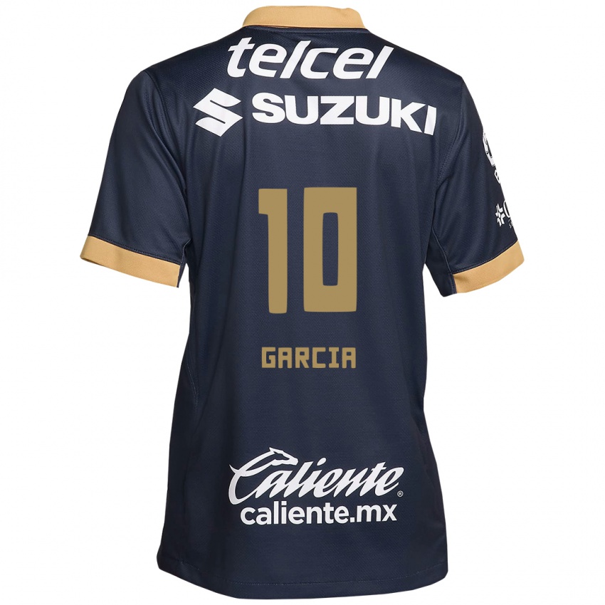 Kinderen Daniela Garcia #10 Obsidiaan Goud Wit Uitshirt Uittenue 2024/25 T-Shirt