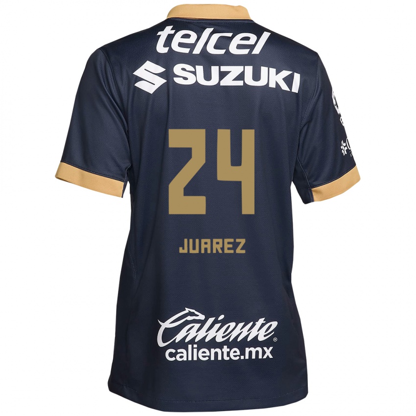 Kinderen Gabriela Juarez #24 Obsidiaan Goud Wit Uitshirt Uittenue 2024/25 T-Shirt