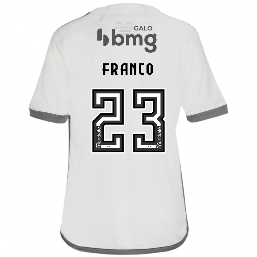 Kinderen Alan Franco #23 Gebroken Wit Uitshirt Uittenue 2024/25 T-Shirt