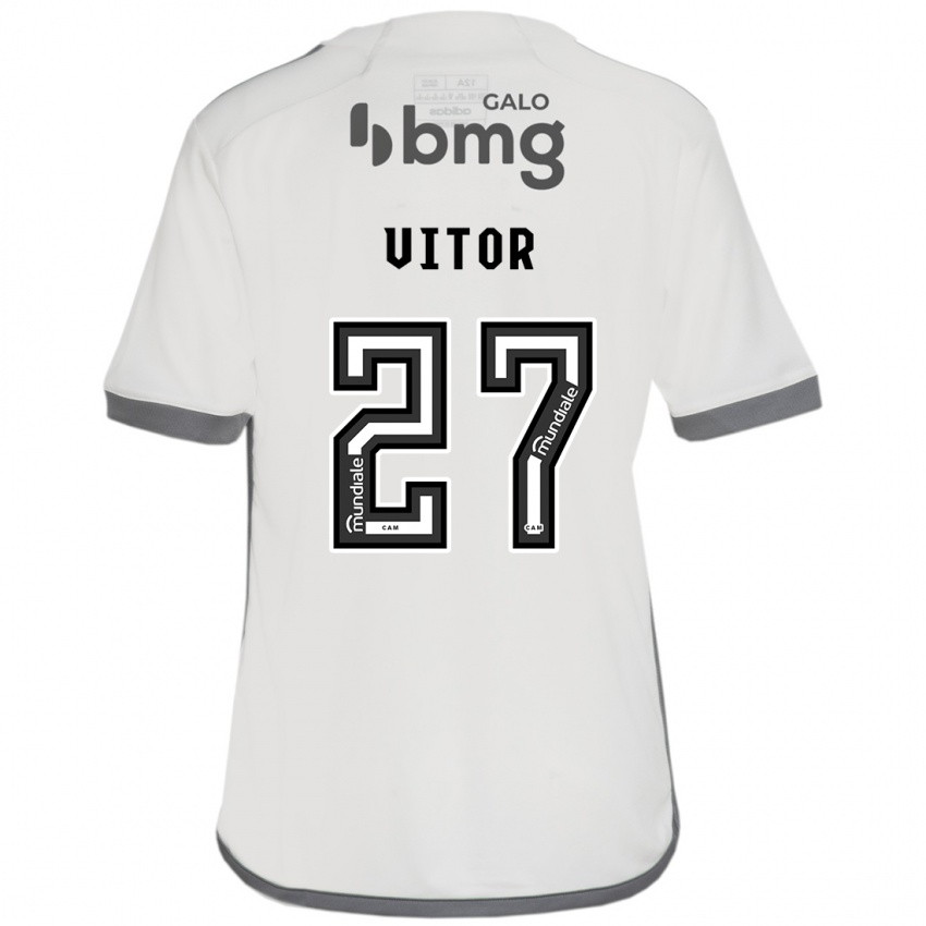 Kinderen Paulo Vitor #27 Gebroken Wit Uitshirt Uittenue 2024/25 T-Shirt