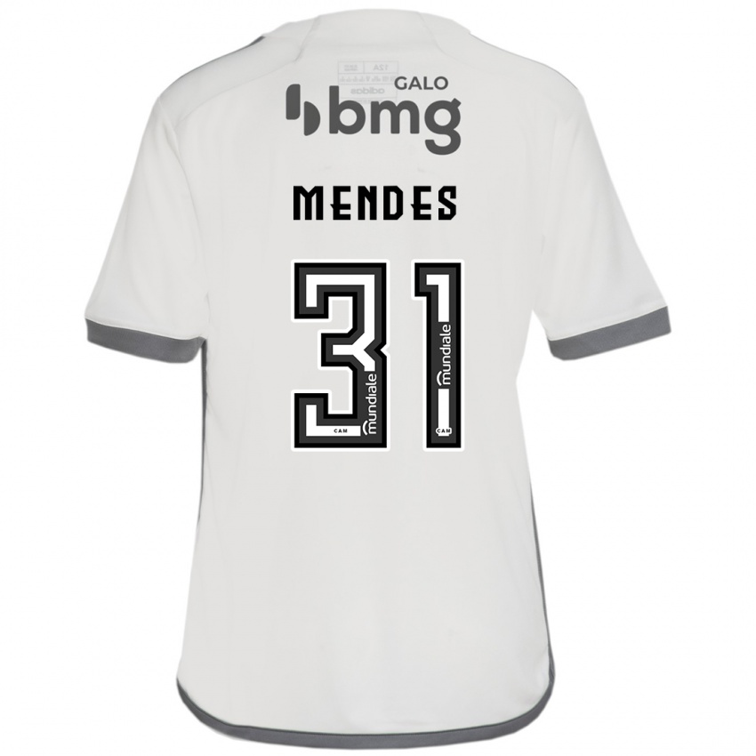 Kinderen Matheus Mendes #31 Gebroken Wit Uitshirt Uittenue 2024/25 T-Shirt