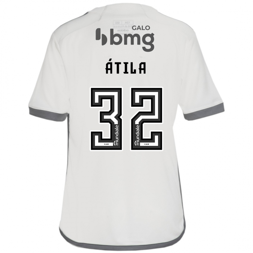 Kinderen Gabriel Átila #32 Gebroken Wit Uitshirt Uittenue 2024/25 T-Shirt