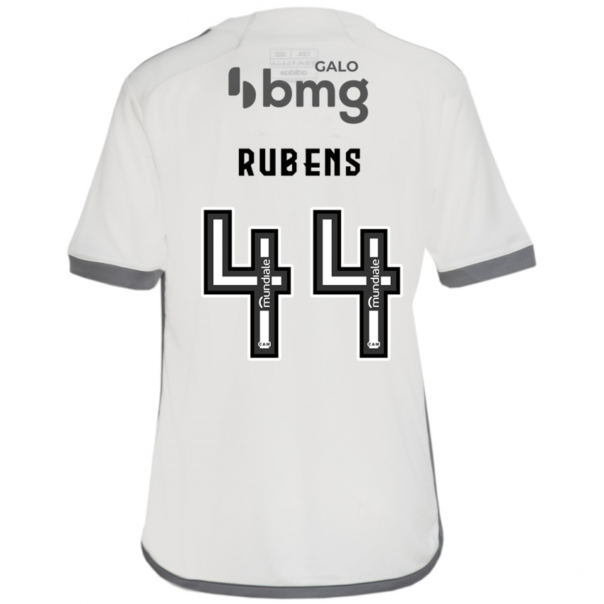 Kinderen Rubens #44 Gebroken Wit Uitshirt Uittenue 2024/25 T-Shirt