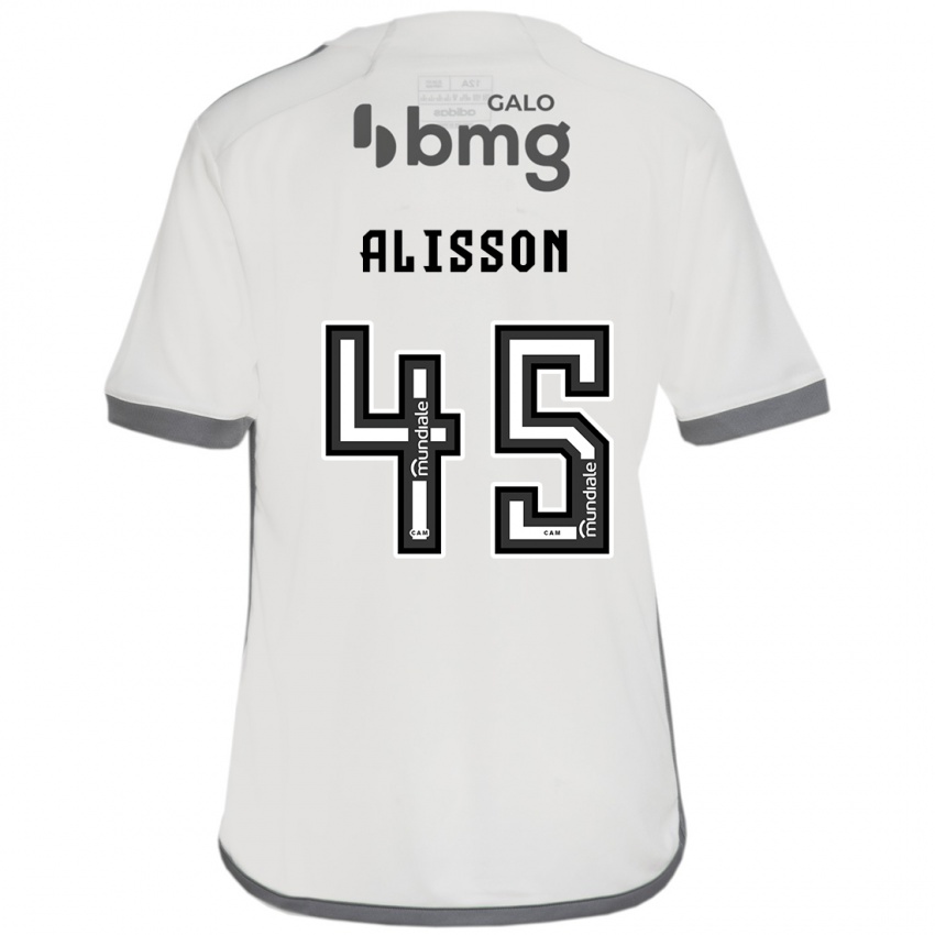 Kinderen Alisson #45 Gebroken Wit Uitshirt Uittenue 2024/25 T-Shirt