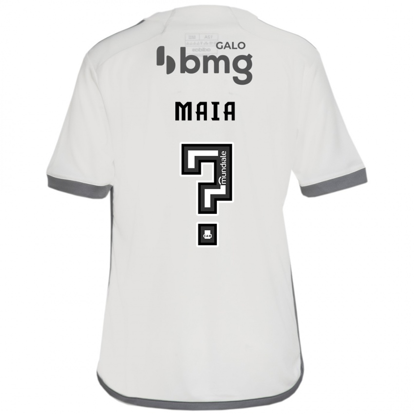 Kinderen Caio Maia #0 Gebroken Wit Uitshirt Uittenue 2024/25 T-Shirt