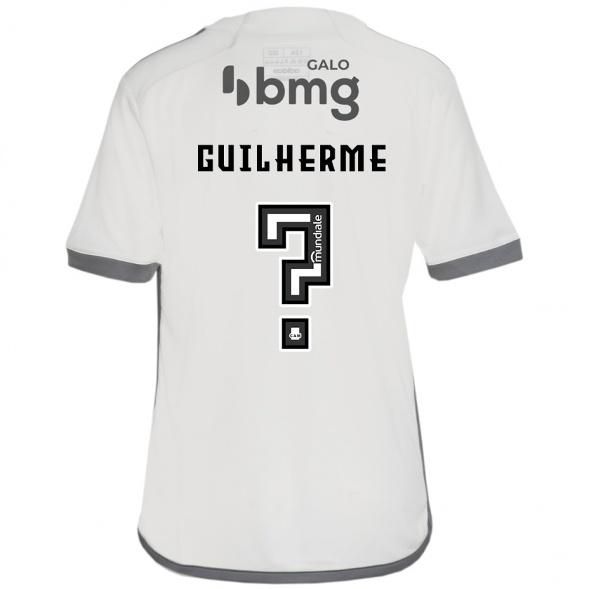 Kinderen Kauan Guilherme #0 Gebroken Wit Uitshirt Uittenue 2024/25 T-Shirt