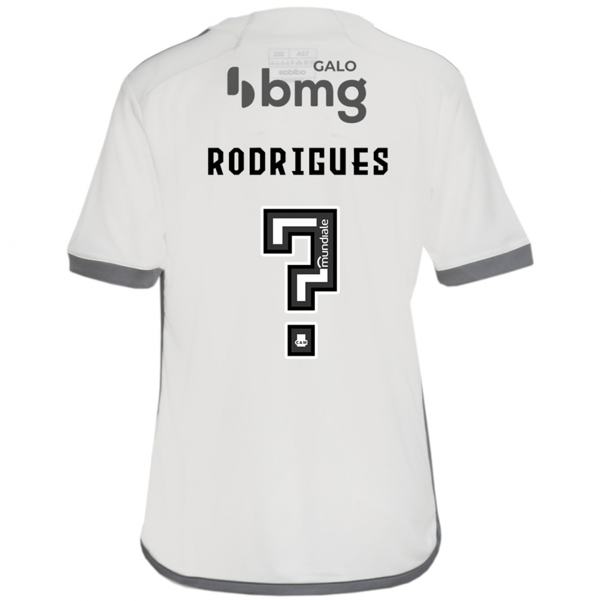 Kinderen Vinicius Rodrigues #0 Gebroken Wit Uitshirt Uittenue 2024/25 T-Shirt