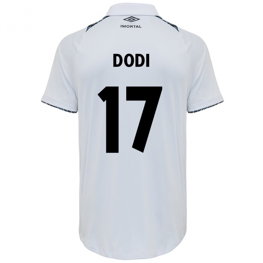 Kinderen Dodi #17 Wit Blauw Uitshirt Uittenue 2024/25 T-Shirt