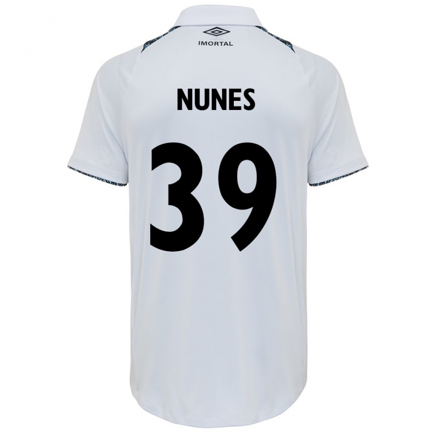 Kinderen Gustavo Gomes #39 Wit Blauw Uitshirt Uittenue 2024/25 T-Shirt