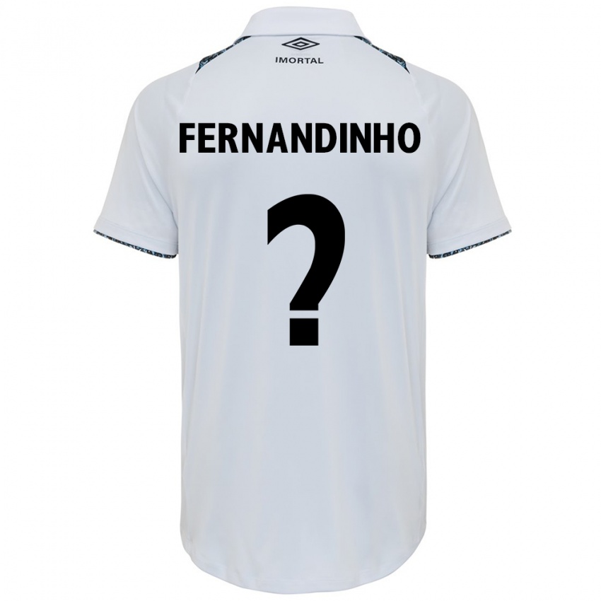 Kinderen Fernandinho #0 Wit Blauw Uitshirt Uittenue 2024/25 T-Shirt