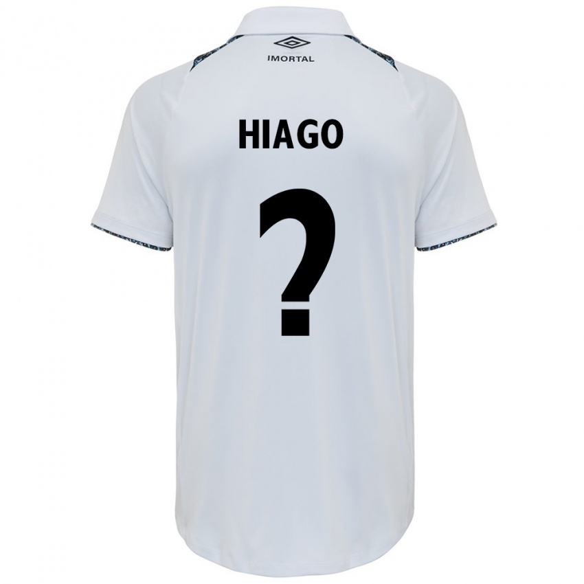 Kinderen Hiago #0 Wit Blauw Uitshirt Uittenue 2024/25 T-Shirt