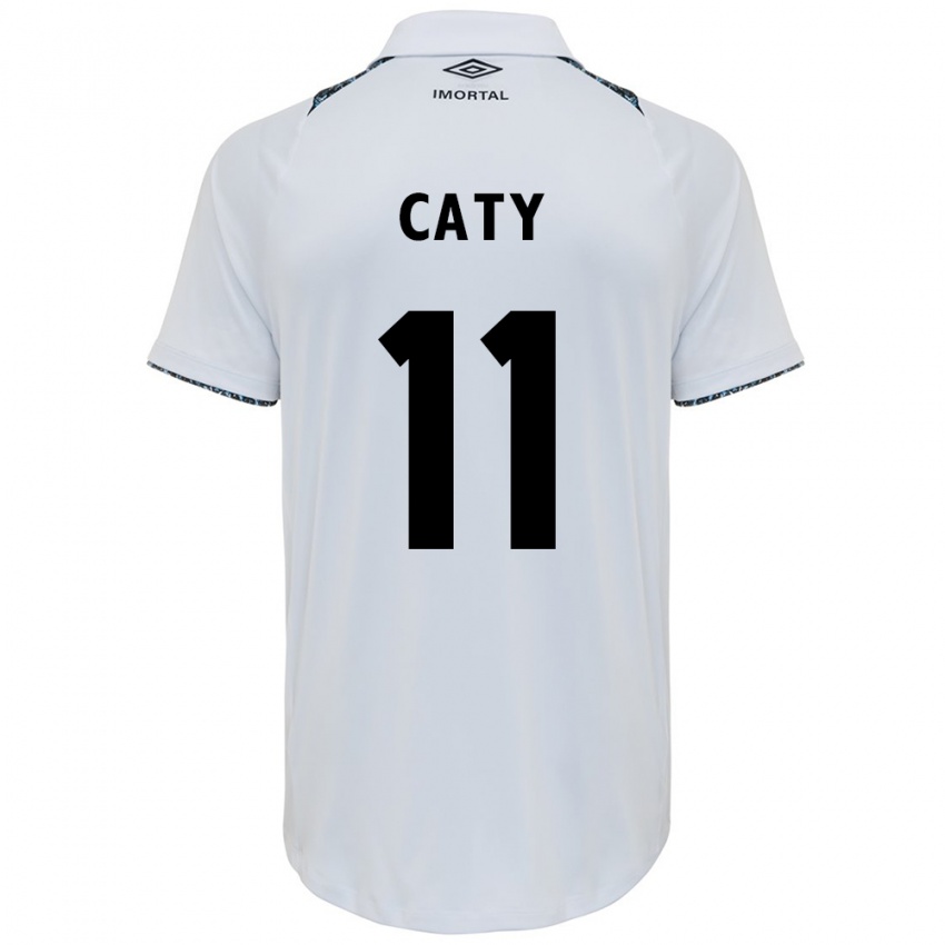 Kinderen Caty #11 Wit Blauw Uitshirt Uittenue 2024/25 T-Shirt