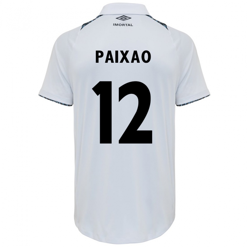 Kinderen Iasmin Paixão #12 Wit Blauw Uitshirt Uittenue 2024/25 T-Shirt