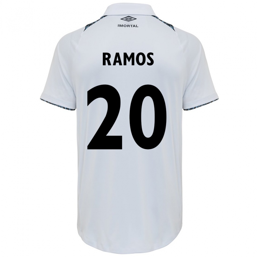 Kinderen Mónica Ramos #20 Wit Blauw Uitshirt Uittenue 2024/25 T-Shirt