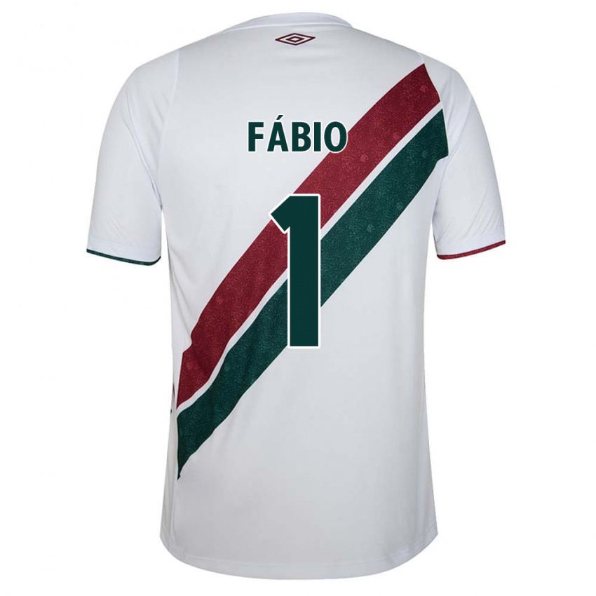 Kinderen Fábio #1 Wit Groen Kastanjebruin Uitshirt Uittenue 2024/25 T-Shirt