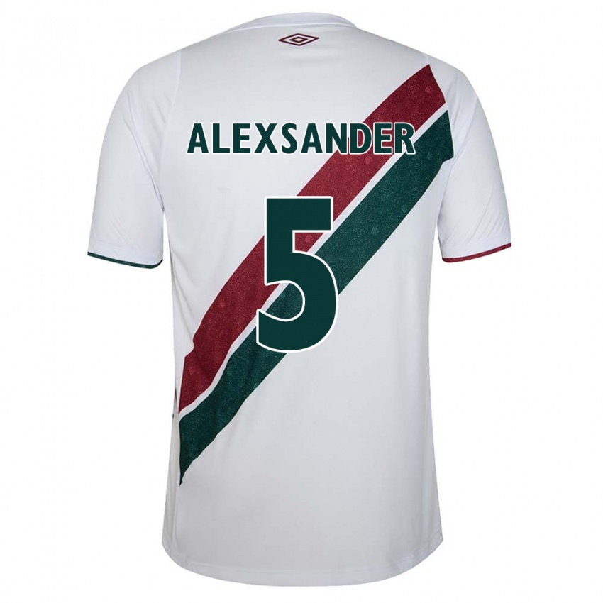 Kinderen Alexsander #5 Wit Groen Kastanjebruin Uitshirt Uittenue 2024/25 T-Shirt