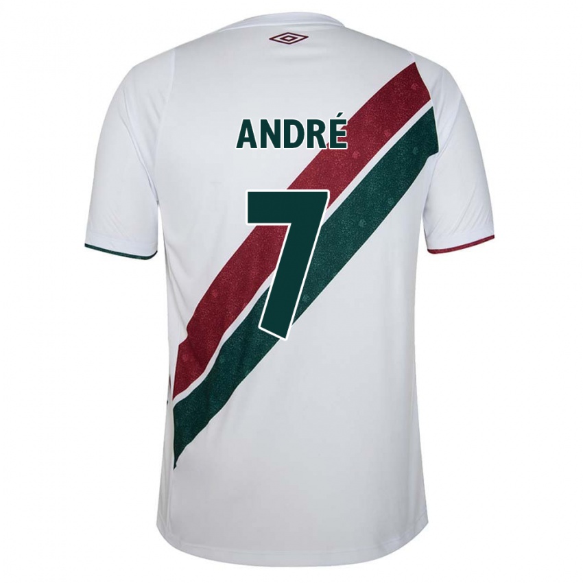 Kinderen André #7 Wit Groen Kastanjebruin Uitshirt Uittenue 2024/25 T-Shirt