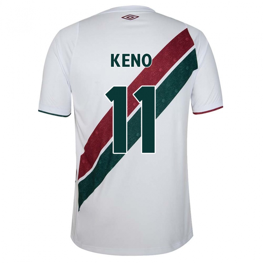 Kinderen Keno #11 Wit Groen Kastanjebruin Uitshirt Uittenue 2024/25 T-Shirt