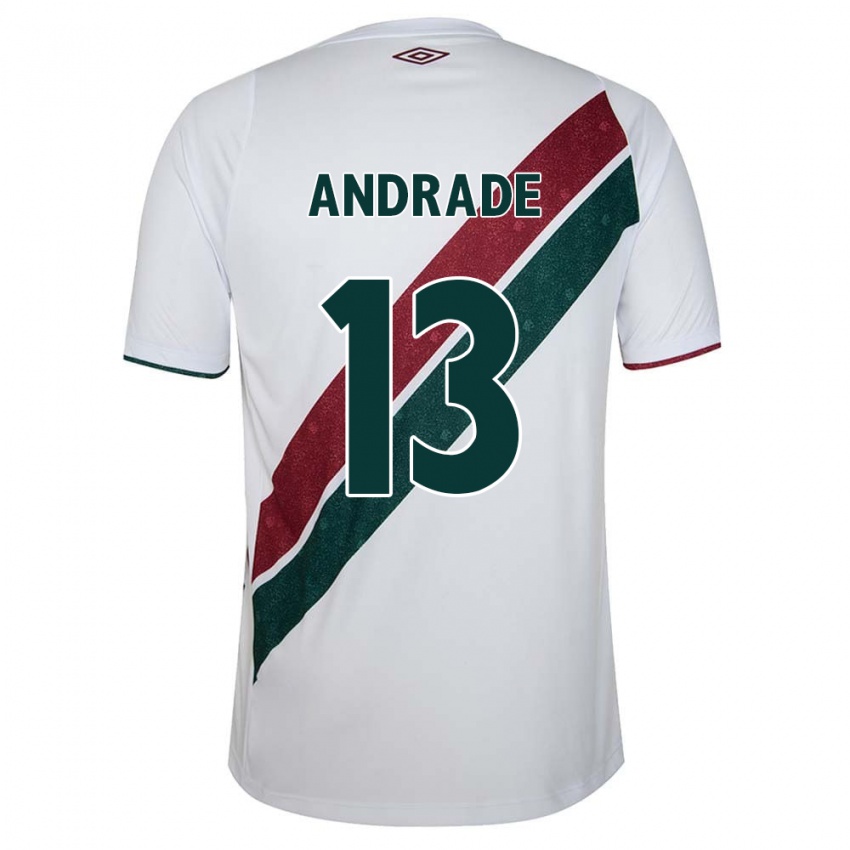 Kinderen Felipe Andrade #13 Wit Groen Kastanjebruin Uitshirt Uittenue 2024/25 T-Shirt