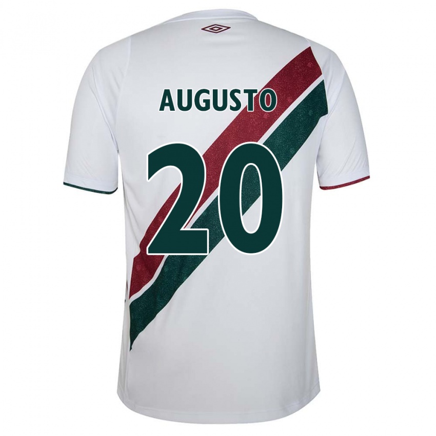 Kinderen Renato Augusto #20 Wit Groen Kastanjebruin Uitshirt Uittenue 2024/25 T-Shirt