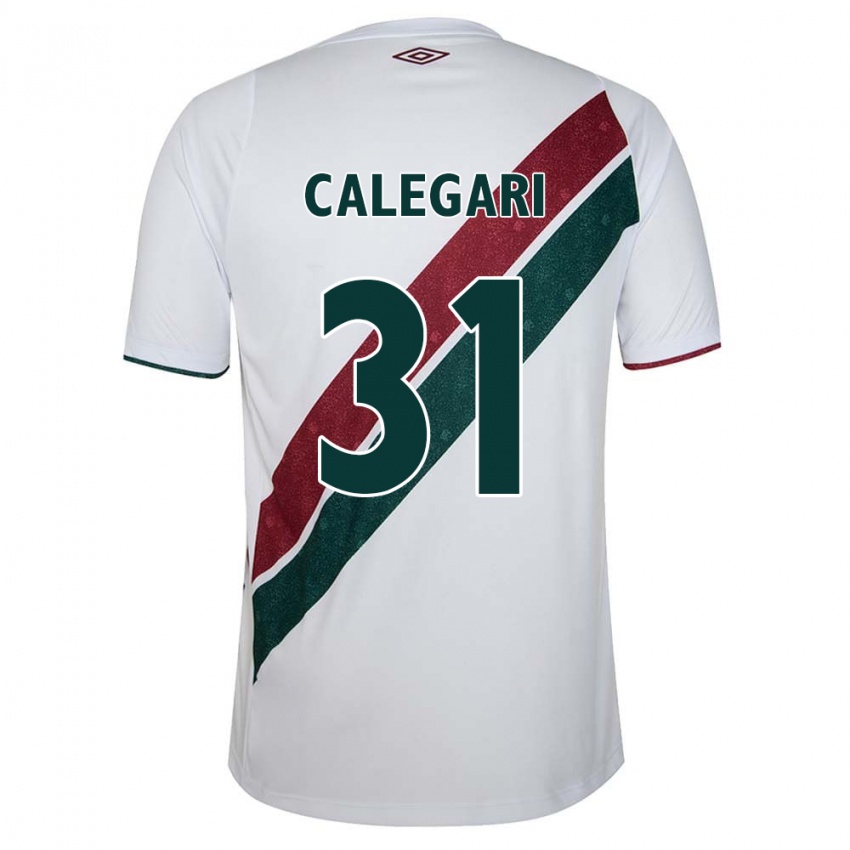 Kinderen Calegari #31 Wit Groen Kastanjebruin Uitshirt Uittenue 2024/25 T-Shirt