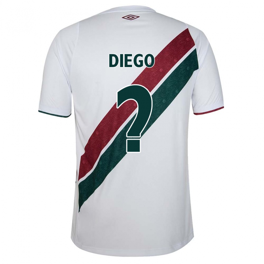 Kinderen Diego #0 Wit Groen Kastanjebruin Uitshirt Uittenue 2024/25 T-Shirt