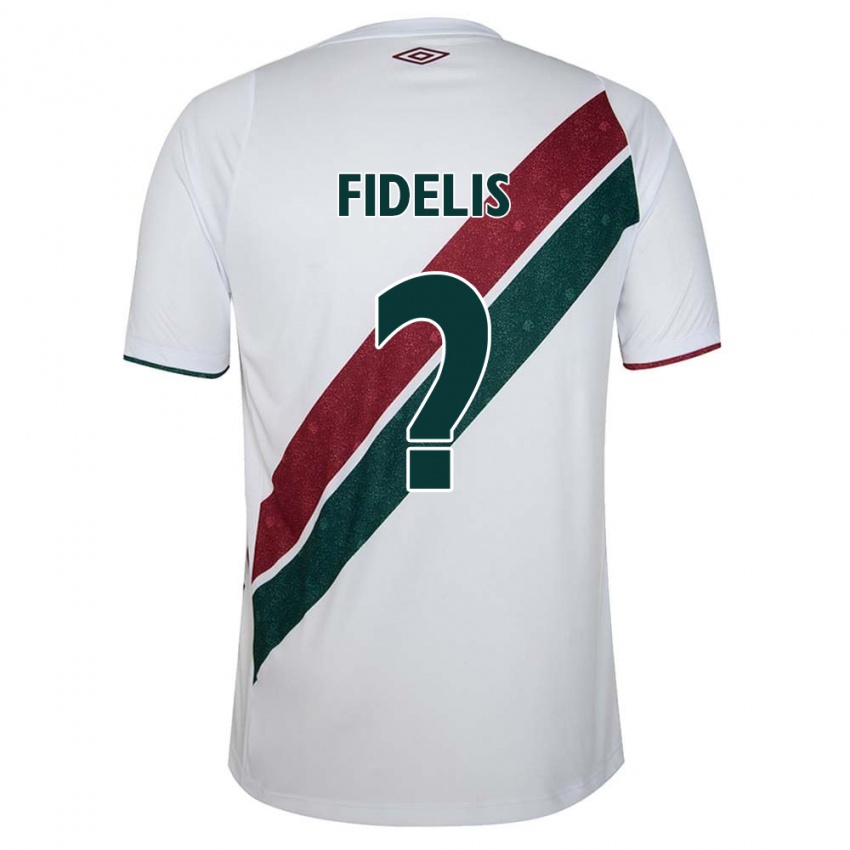 Kinderen Julio Fidelis #0 Wit Groen Kastanjebruin Uitshirt Uittenue 2024/25 T-Shirt