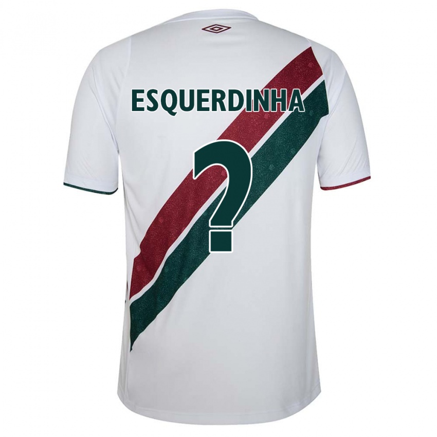 Kinderen Esquerdinha #0 Wit Groen Kastanjebruin Uitshirt Uittenue 2024/25 T-Shirt