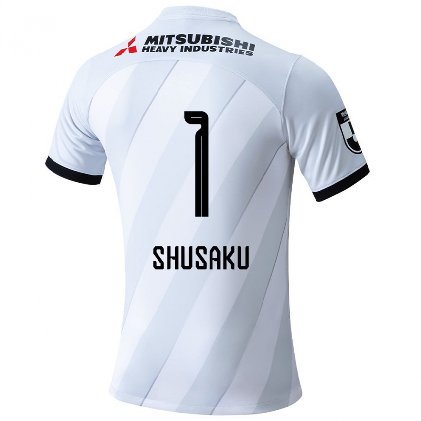 Kinderen Shusaku Nishikawa #1 Wit Grijs Uitshirt Uittenue 2024/25 T-Shirt