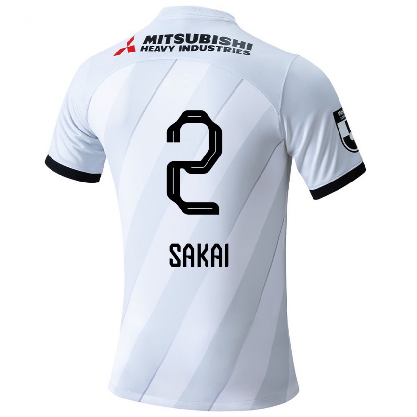 Kinderen Hiroki Sakai #2 Wit Grijs Uitshirt Uittenue 2024/25 T-Shirt