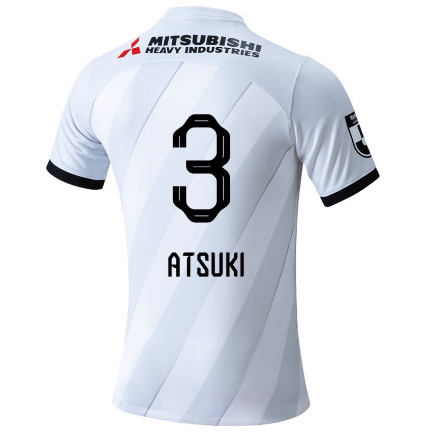 Kinderen Atsuki Ito #3 Wit Grijs Uitshirt Uittenue 2024/25 T-Shirt