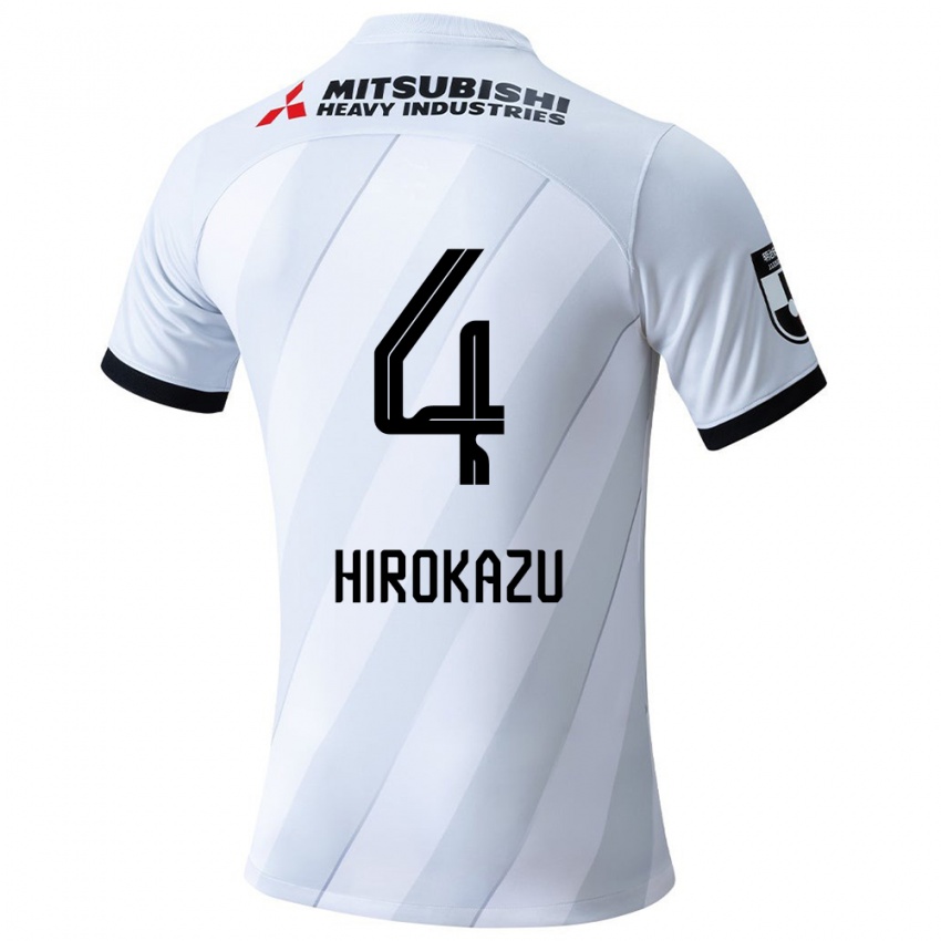 Kinderen Hirokazu Ishihara #4 Wit Grijs Uitshirt Uittenue 2024/25 T-Shirt