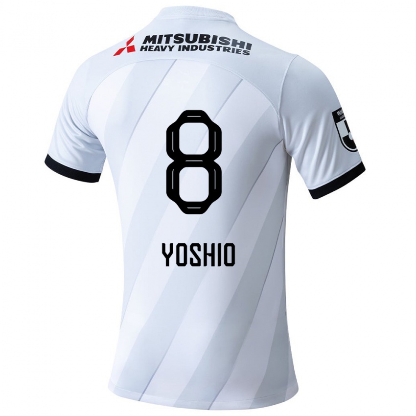 Kinderen Yoshio Koizumi #8 Wit Grijs Uitshirt Uittenue 2024/25 T-Shirt