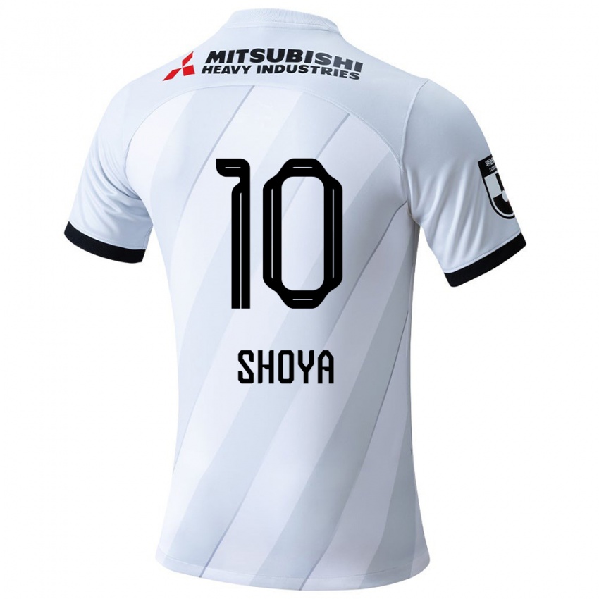 Kinderen Shoya Nakajima #10 Wit Grijs Uitshirt Uittenue 2024/25 T-Shirt