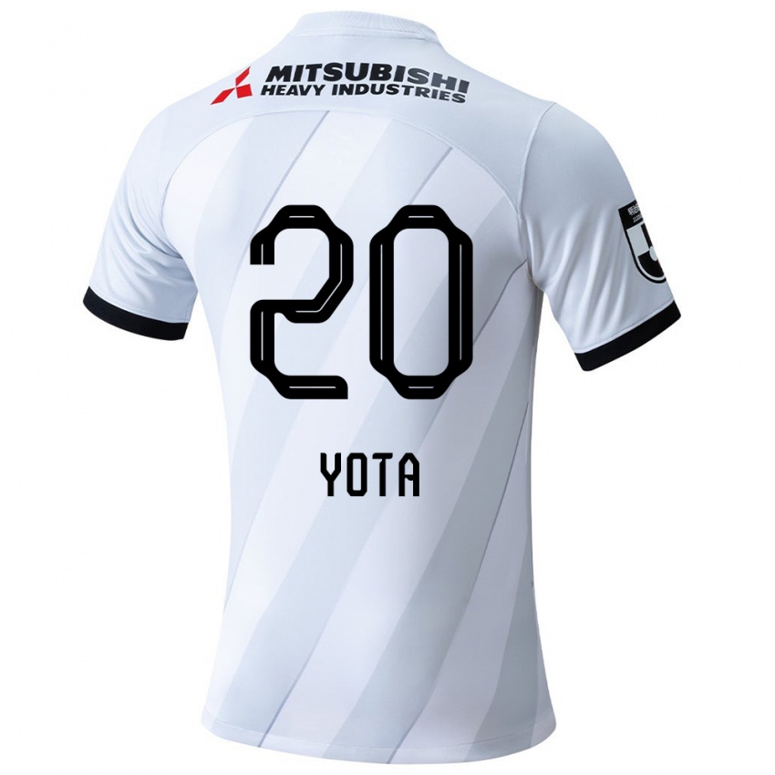 Kinderen Yota Sato #20 Wit Grijs Uitshirt Uittenue 2024/25 T-Shirt