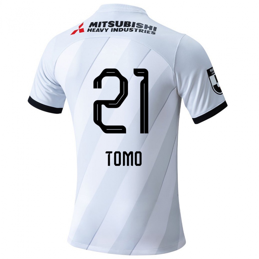 Kinderen Tomoaki Okubo #21 Wit Grijs Uitshirt Uittenue 2024/25 T-Shirt