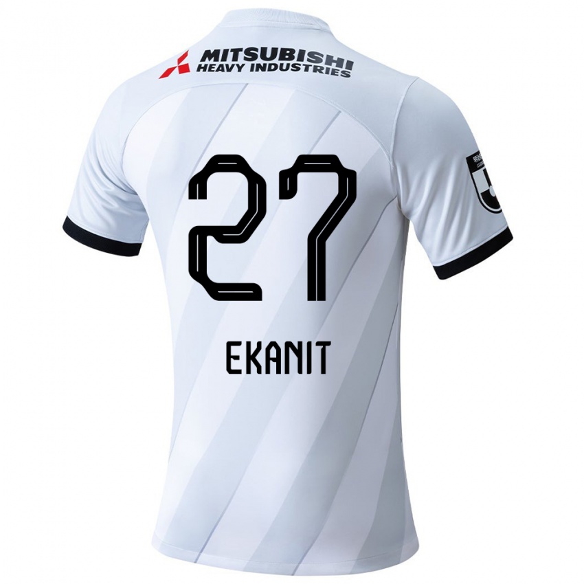 Kinderen Ekanit Panya #27 Wit Grijs Uitshirt Uittenue 2024/25 T-Shirt