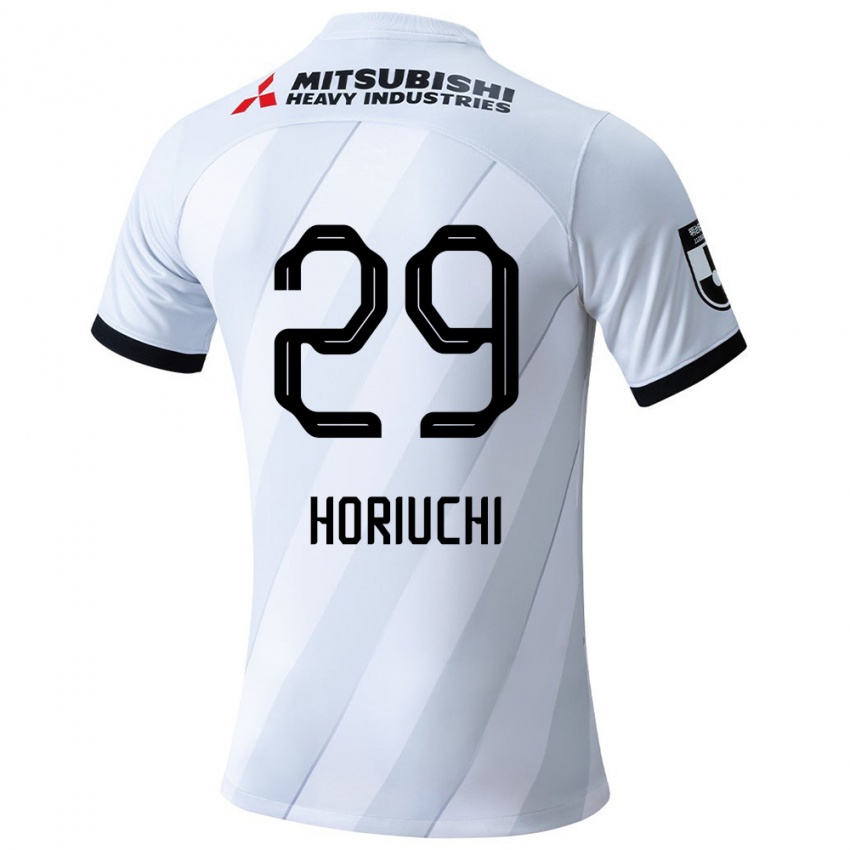 Kinderen Yota Horiuchi #29 Wit Grijs Uitshirt Uittenue 2024/25 T-Shirt