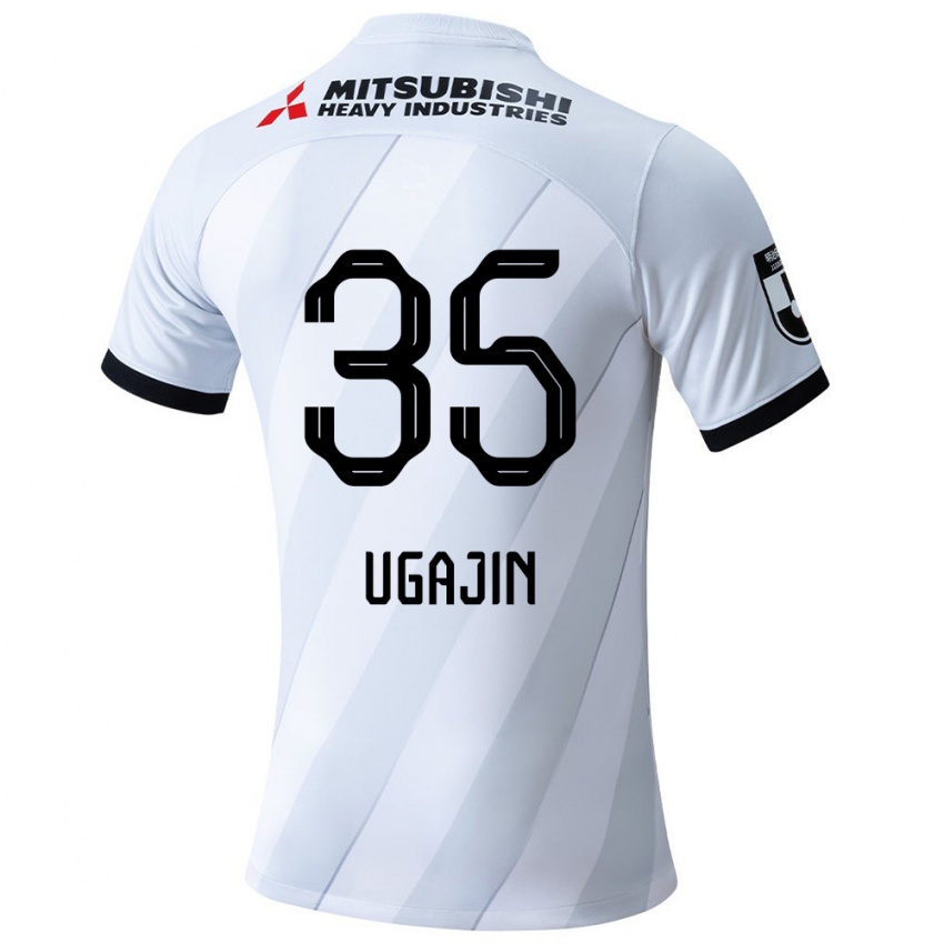 Kinderen Tomoya Ugajin #35 Wit Grijs Uitshirt Uittenue 2024/25 T-Shirt