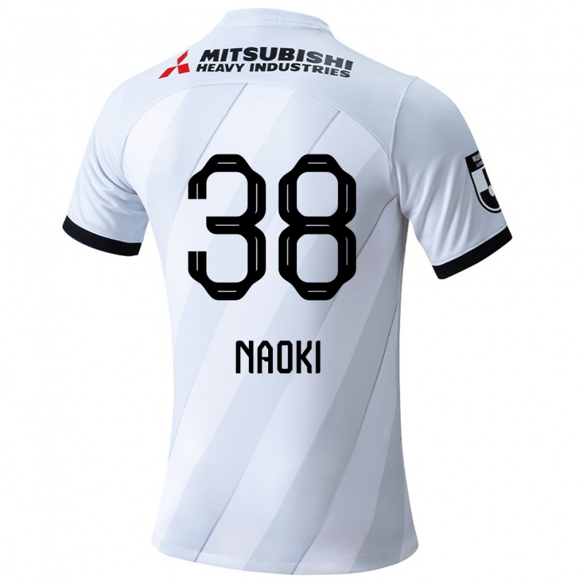 Kinderen Naoki Maeda #38 Wit Grijs Uitshirt Uittenue 2024/25 T-Shirt