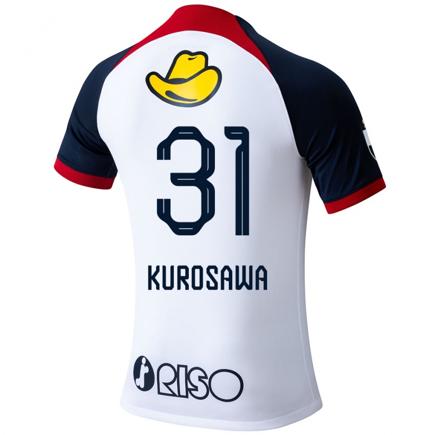 Kinderen Shoei Kurosawa #31 Wit Blauw Rood Uitshirt Uittenue 2024/25 T-Shirt